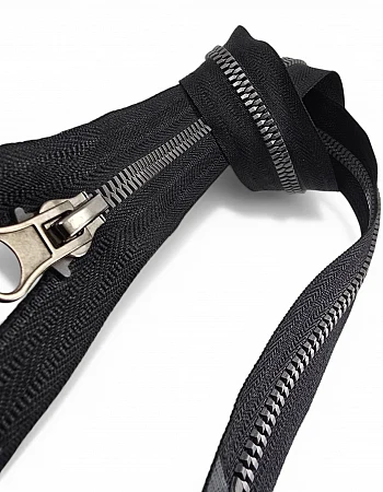 49 cm T6 Timsah Diş Kemik Fermuar Açık Uçlu Separe | Mont ve Ceket İçin | PR0049T6TMS