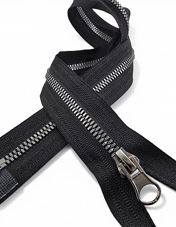 50 cm T6 Timsah Diş Kemik Fermuar Açık Uçlu Separe | Mont ve Ceket İçin | PR0050T6TMS