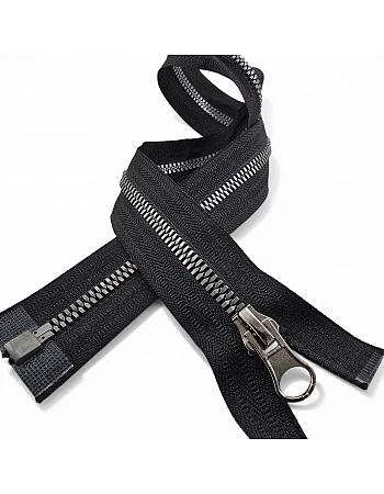 50 cm 19.68" Crocodile Tooth Molded Plastic Open-End Separating Zipper | For Jackets and Coats | PR0050T6TMS