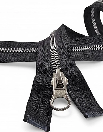 53 cm T6 Timsah Diş Kemik Fermuar Açık Uçlu Separe | Mont ve Ceket İçin | PR0053T6TMS