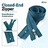 50 cm T5 Mavi Naylon Dipli Fermuar – Cep ve Çanta Fermuarı ZP0050t5