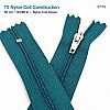 50 cm T5 Mavi Naylon Dipli Fermuar – Cep ve Çanta Fermuarı ZP0050t5