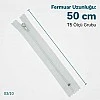 50 cm T5 Beyaz Naylon Dipli Fermuar – Cep ve Çanta Fermuarı ZP0050t5