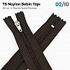50 cm T5 Kahverengi Naylon Dipli Fermuar – Cep ve Çanta Fermuarı ZP0050t5K