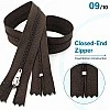 50 cm T5 Kahverengi Naylon Dipli Fermuar – Cep ve Çanta Fermuarı ZP0050t5K