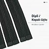22 cm Siyah Dokuma Tül Dipli Gizli Fermuar – Elbise, Etek ve Abiye Fermuarı ZPG0022DKM