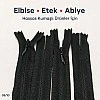 22 cm Siyah Dokuma Tül Dipli Gizli Fermuar – Elbise, Etek ve Abiye Fermuarı ZPG0022DKM