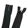 26 cm Black Woven Tulle Closed-End Invisible Zipper – Dress, Skirt & Evening Gown Zipper ZPG0026DKM