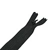 26 cm Black Woven Tulle Closed-End Invisible Zipper – Dress, Skirt & Evening Gown Zipper ZPG0026DKM