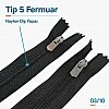 14 cm Pantolon ve Etek Tip 5 Naylon Fermuar Kapalı Uçlu ZPS0014T5N