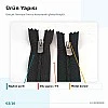 16 cm Tip 5 Naylon Kapalı Uçlu Pantolon ve Etek Fermuarı ZPS0016T5N