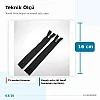 16 cm Tip 5 Naylon Kapalı Uçlu Pantolon ve Etek Fermuarı ZPS0016T5N
