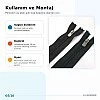 16 cm Tip 5 Naylon Kapalı Uçlu Pantolon ve Etek Fermuarı ZPS0016T5N