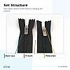 16 cm Tip 5 Naylon Kapalı Uçlu Pantolon ve Etek Fermuarı ZPS0016T5N