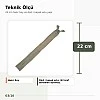 22 cm Kül Yeşili Dokuma Tül Dipli Gizli Fermuar – Elbise, Etek ve Abiye Fermuarı ZPS0022PROMO