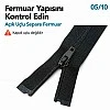 66 cm Tip 10 Siyah Naylon Açık Uçlu Mont Fermuarı – Separe Ceket ve Mont Fermuarı ZPS0066T10