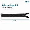 68 cm Tip 10 Siyah Naylon Açık Uçlu Separe Mont Fermuarı – Ceket ve Mont Fermuarı ZPS0068T10