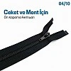 68 cm Tip 10 Siyah Naylon Açık Uçlu Separe Mont Fermuarı – Ceket ve Mont Fermuarı ZPS0068T10