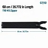68 cm Tip 10 Siyah Naylon Açık Uçlu Separe Mont Fermuarı – Ceket ve Mont Fermuarı ZPS0068T10