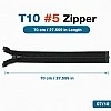 70 cm Tip 10 Siyah Naylon Açık Uçlu Separe Mont Fermuarı – Ceket ve Mont Fermuarı ZPS0070T10