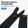 74 cm Tip 10 Siyah Naylon Açık Uçlu Separe Mont Fermuarı – Ceket ve Mont Fermuarı ZPS0074T10