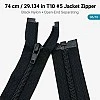 74 cm Tip 10 Siyah Naylon Açık Uçlu Separe Mont Fermuarı – Ceket ve Mont Fermuarı ZPS0074T10