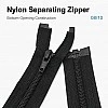 74 cm Tip 10 Siyah Naylon Açık Uçlu Separe Mont Fermuarı – Ceket ve Mont Fermuarı ZPS0074T10