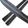 Silver-toothed nylon zipper with coloured tape #3, offering both style and durability.