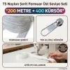 #3 Nylon Zipper Tape Top Level Set for Cushion and Pillow Covers – 200 Meters + 400 Single Handle Sliders ST-T5T-NAYLON-200M400K