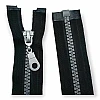 unisex 80 cm T5 Kemik Fermuar Kaplama Dişli Açık Uçlu - Separe ZPK0080T5K