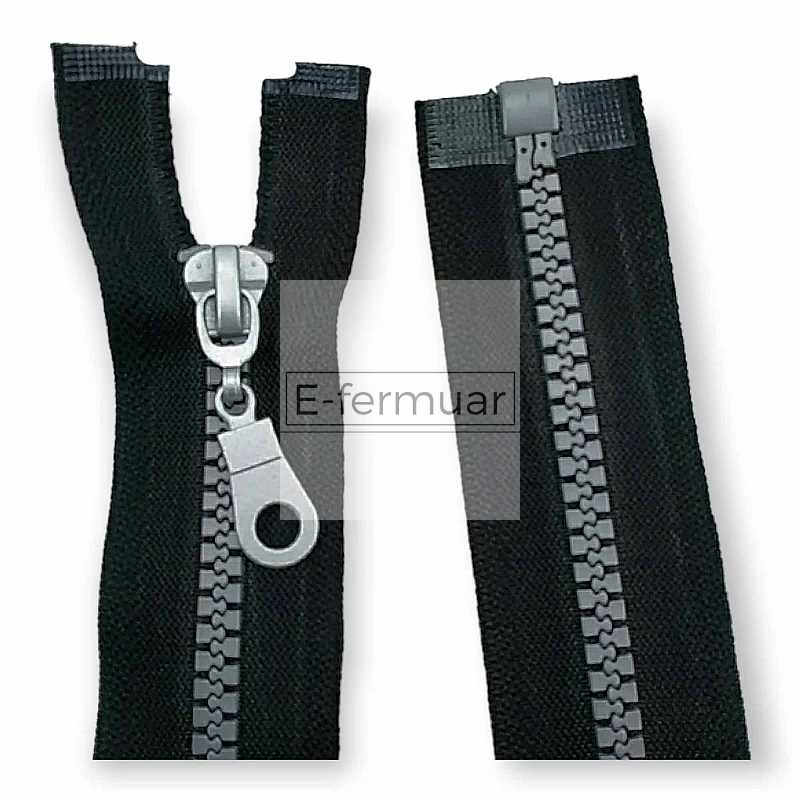 unisex 80 cm T5 Kemik Fermuar Kaplama Dişli Açık Uçlu - Separe ZPK0080T5K