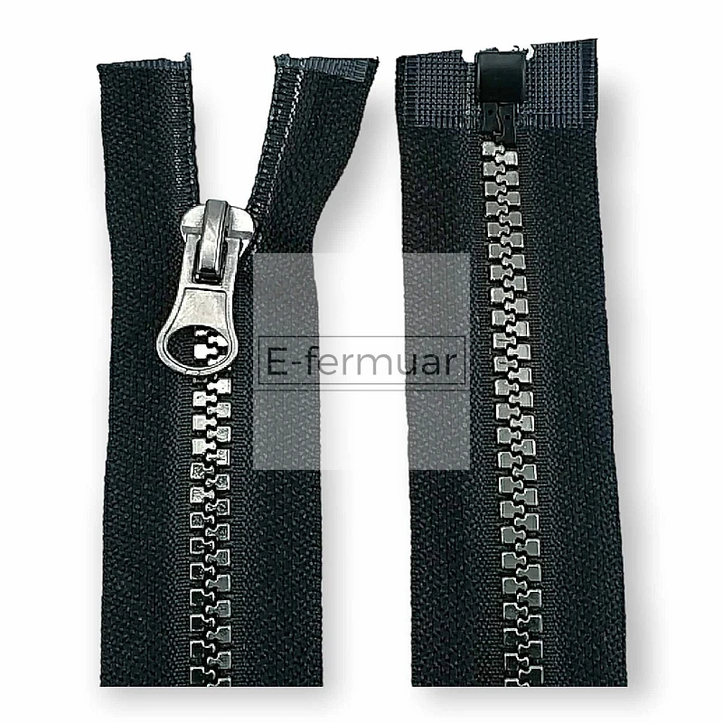unisex 80 cm T5 Kemik Fermuar Kaplama Dişli Açık Uçlu - Separe ZPK0080T5K