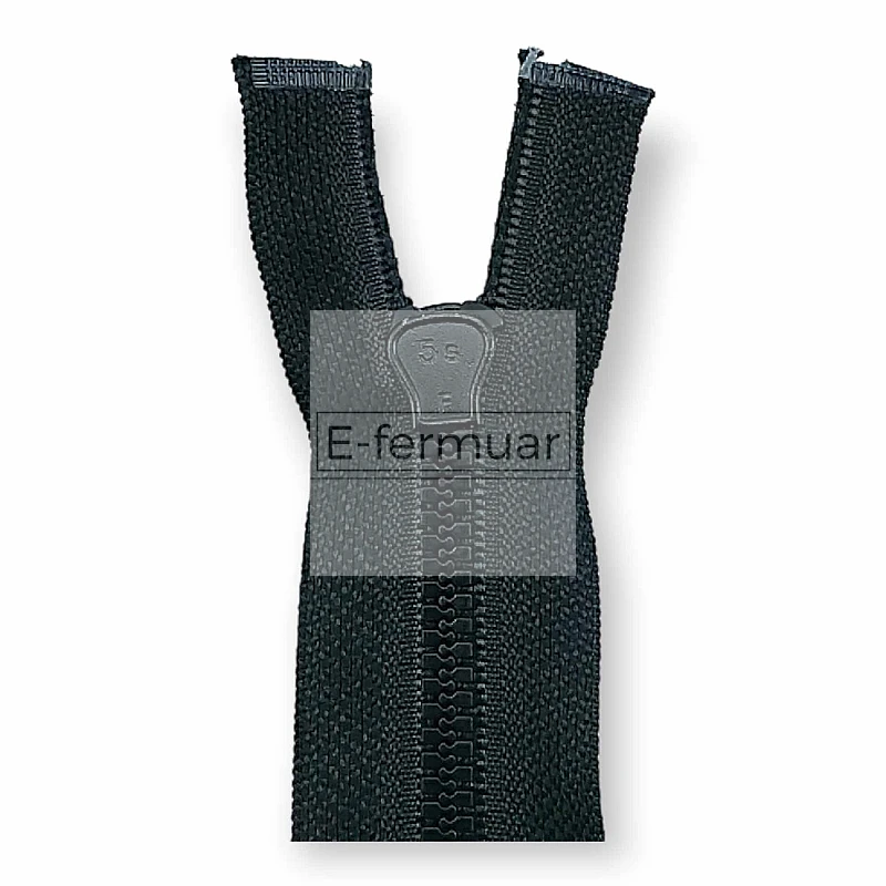 unisex Kemik Fermuar 16 cm T6 Timsah Diş Kapalı Uçlu ZPK0016T6TM