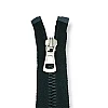 unisex Kemik Fermuar 20 cm T9 Metal Diş Görünümlü Kapalı Uçlu - Dipli ZPK0020T9MG