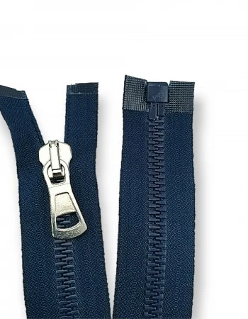 Molded Zipper 50 cm, 19,70" #9 Metal Teeth Imatation Open End - Separe ZPK0050T9MG