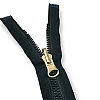 unisex Kemik Fermuar 50 cm T9 Metal Diş Görünümlü Açık Uçlu - Separe ZPK0050T9MG