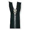 unisex Kemik Fermuar 80 cm T6 Timsah Dişli Kaplama Dişli Açık Uçlu - Separe ZPK0080T6TMK
