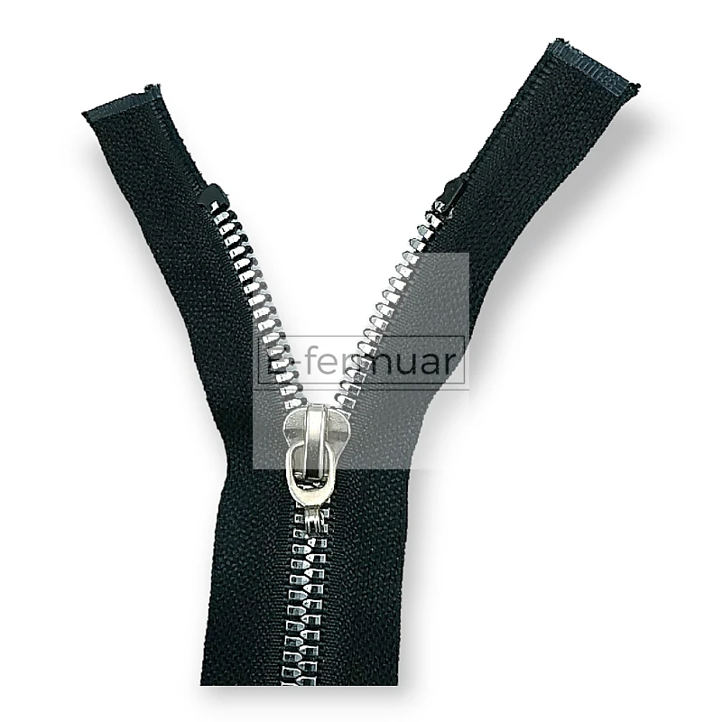 unisex Kemik Fermuar 80 cm T6 Timsah Dişli Kaplama Dişli Açık Uçlu - Separe ZPK0080T6TMK