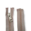Molded Zipper 80 cm, 31,50" #9 Metal Imatation Metalized Teeth Open End - Separe ZPK0080T9MGK