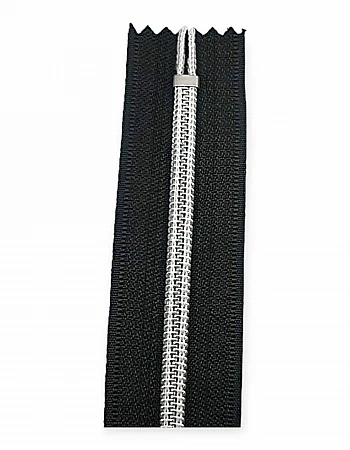 12 cm #5 4,70" Nylon Coil Metallic Teeth Jacket Zipper Close End ZPSM0012T10