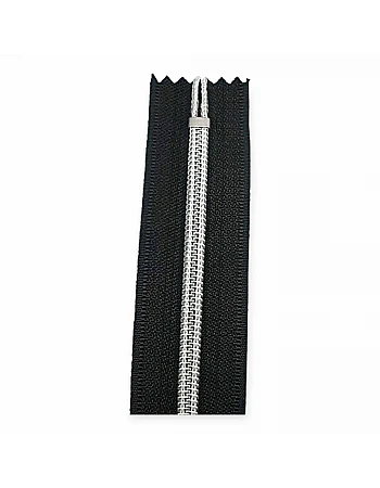 12 cm Tip 10 Naylon Fermuar Metalik Diş Rengi Kapalı Uçlu - Dipli ZPSM0012T10