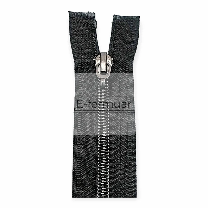60 cm #5 23,62" Nylon Coil Metallic Teeth Jacket Zipper Open End - Separating ZPSM0060T10 60 cm #5 23,62" Nylon Coil Metallic Teeth Jacket Zipper Open End - Separating ZPSM0060T10