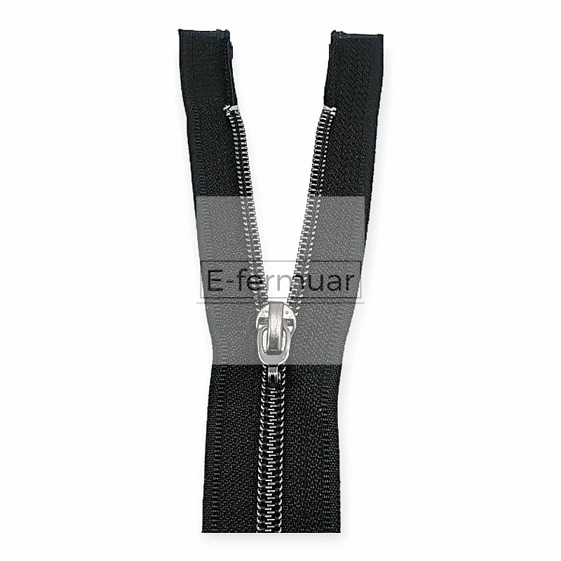 60 cm #5 23,62" Nylon Coil Metallic Teeth Jacket Zipper Open End - Separating ZPSM0060T10 60 cm #5 23,62" Nylon Coil Metallic Teeth Jacket Zipper Open End - Separating ZPSM0060T10