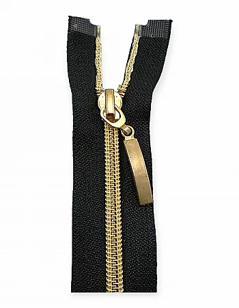 90 cm #5 35,44" Nylon Coil Metallic Teeth Jacket Zipper Open End - Separating ZPSM0090T10