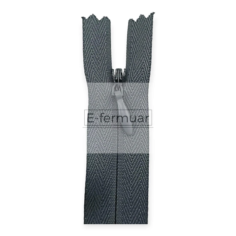 Hidden Zipper 60 cm 23.60" Cloth Grey 538 Closed End ZP6015PROMO