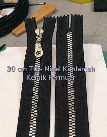 Metal Dişli 30 cm Fermuar Dipli   ZPS0030T6PROMO
