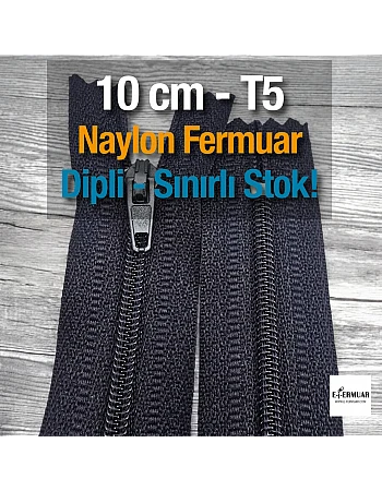 10 cm Nylon Pocket Zipper with Bottom - NC0010T5