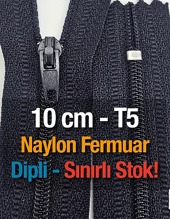 10 Cm Naylon Cep Fermuarı Dipli -  NC0010T5