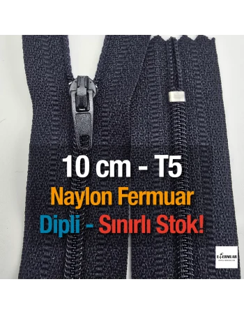 10 Cm Naylon Cep Fermuarı Dipli -  NC0010T5
