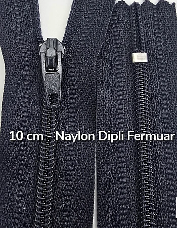10 Cm Naylon Cep Fermuarı Dipli -  NC0010T5